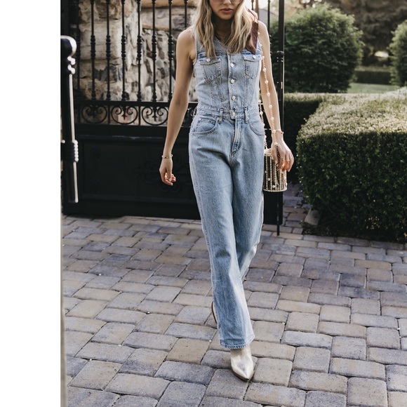 AGOLDE Seventies Denim Jumpsuit - Picture 2 of 12